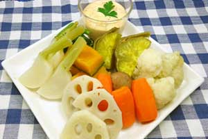 冬の温野菜サラダ
