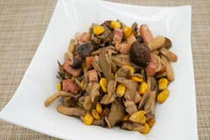 きのことコーンのバター醤油ソテー
